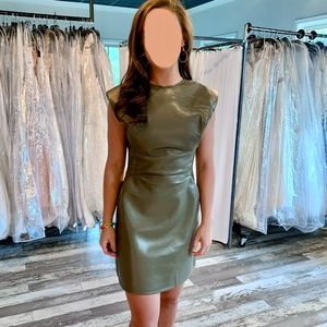 PORT ELIZABETH RECYCLED LEATHER DRESS